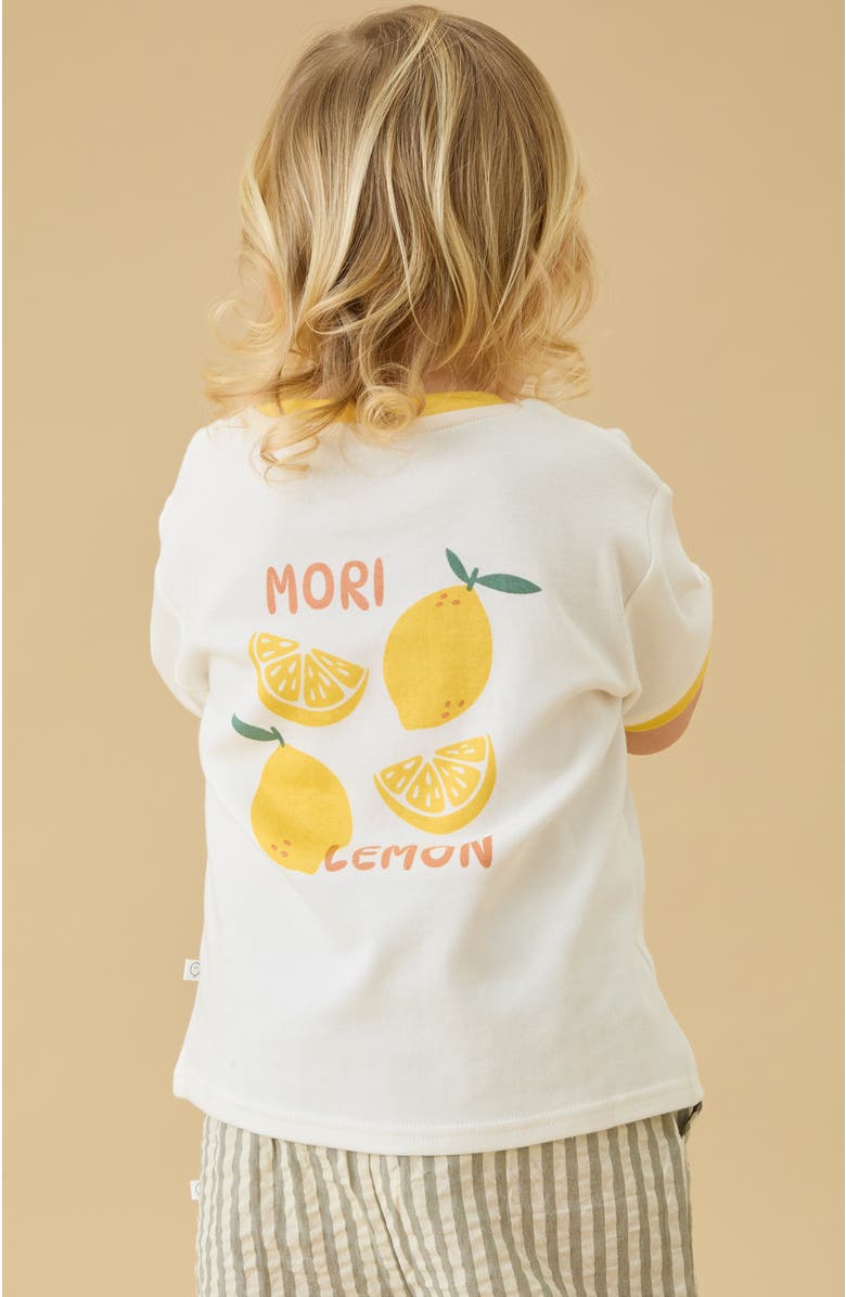 MORI Oversized Printed T-Shirt, Alternate, color, Citrus & Cloud Dancer