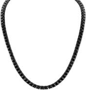 Esquire Black Spinel Tennis Necklace
