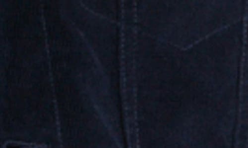 Jachs Faux Shearling Lined Trucker Jacket In Blue