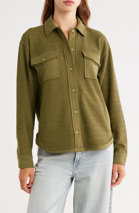 Chevron Knit Shacket