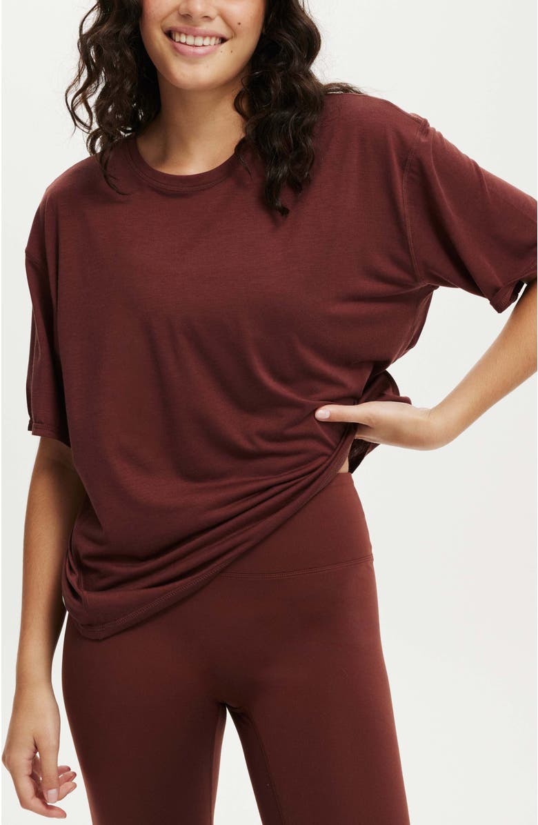 COTTON ON BODY Women's Active Lightweight Tshirt, Main, color, Cappuccino