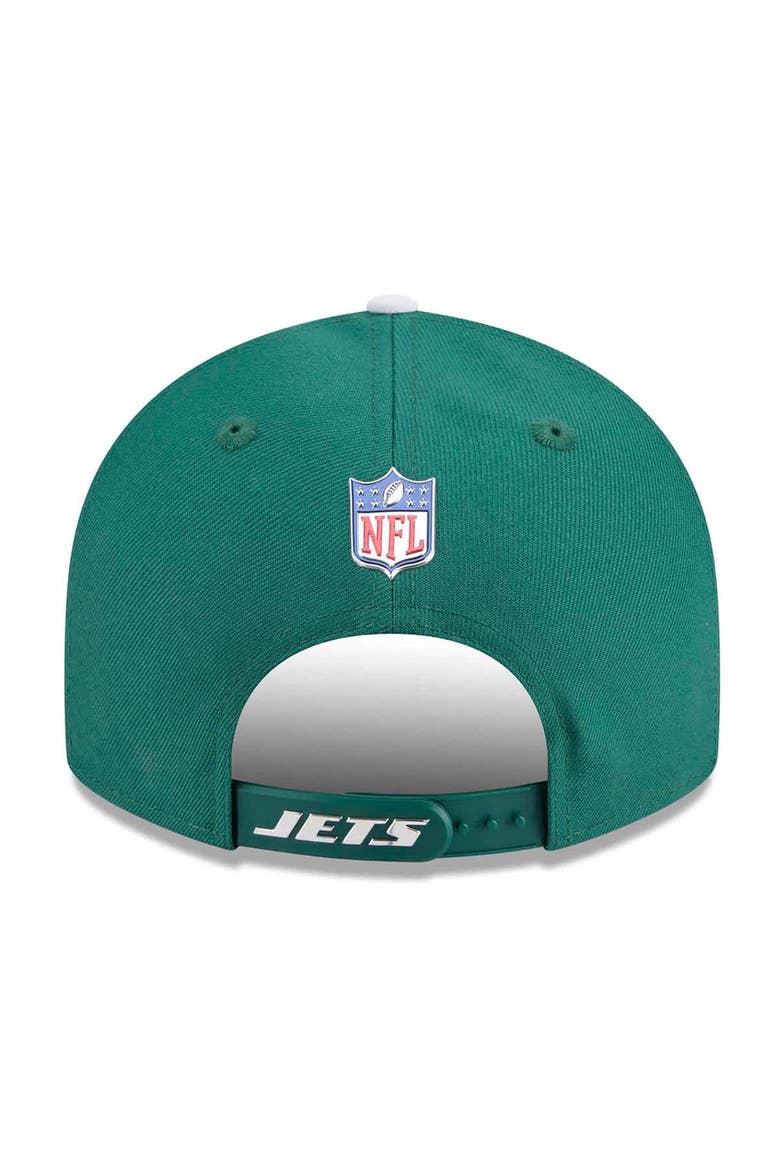 Men's New Era  Green/White New York Jets 2026 NFL Draft On Stage Pre-Curved 9FIFTY Snapback Hat, Alternate, color, Green