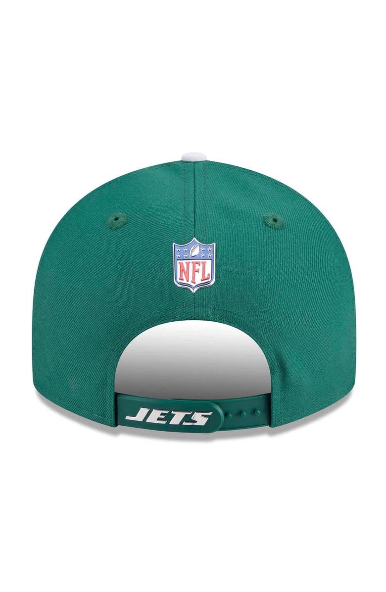 New Era Men's New Era  Green/White New York Jets 2026 NFL Draft On Stage Pre-Curved 9FIFTY Snapback Hat, Alternate, color, Green