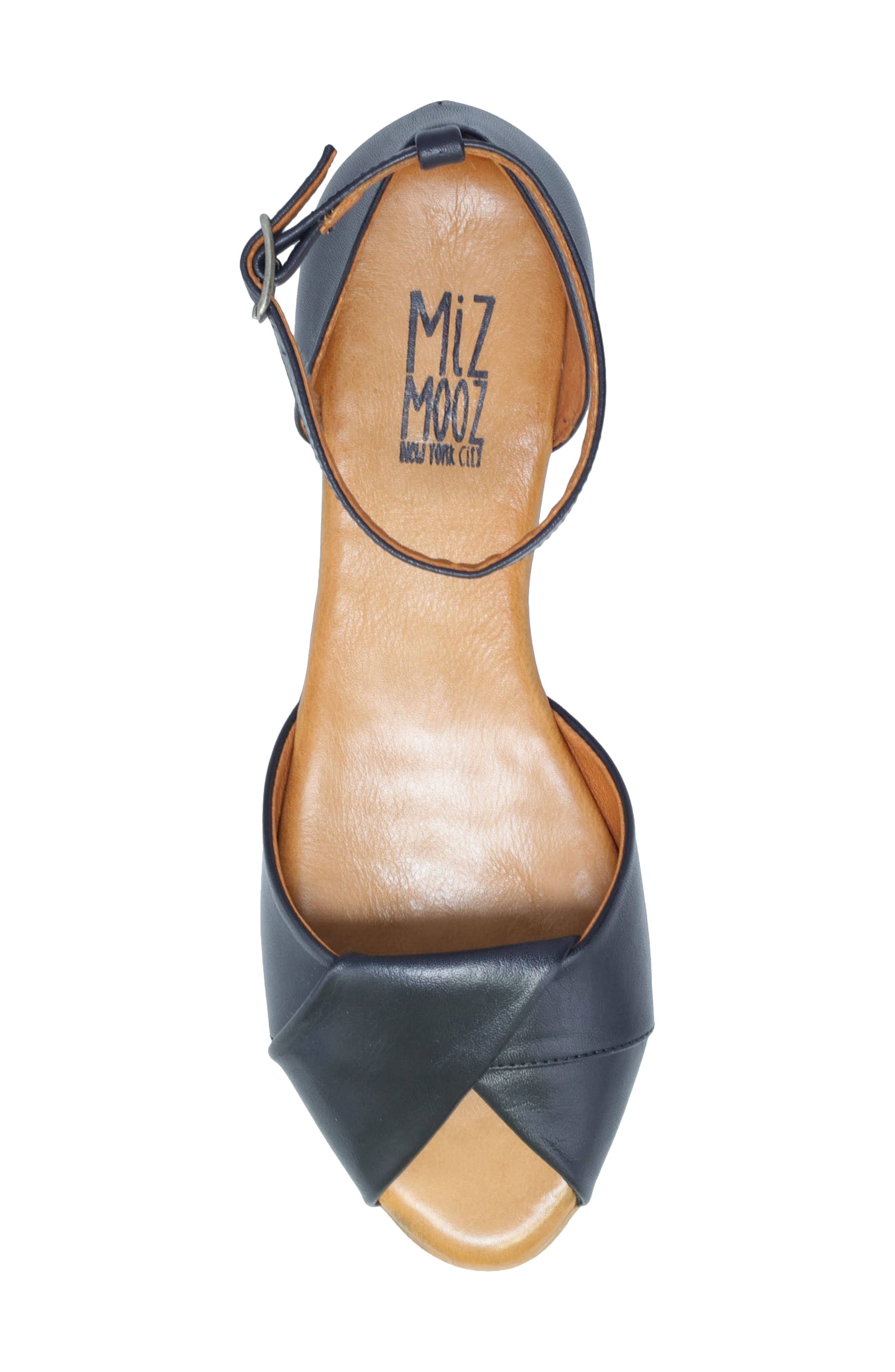 Miz Mooz Kendria Ankle Strap Sandal, Alternate, color, Black