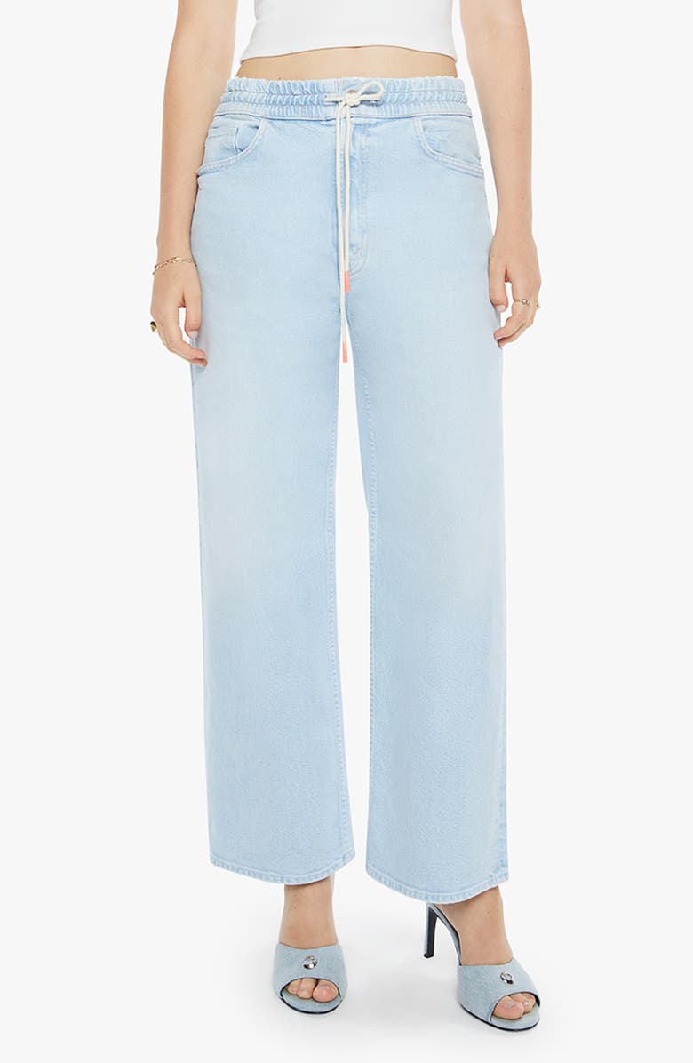 MOTHER The Drawn Tagger Flood Stretch Cotton Drawstring Pants, Main, color, Cowabunga