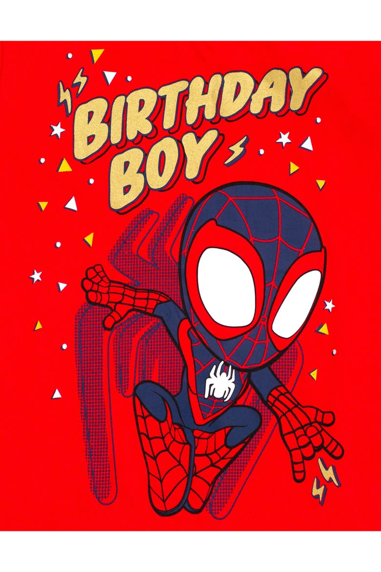 Spidey and His Amazing Friends T-Shirt, Alternate, color, Miles Morales Red