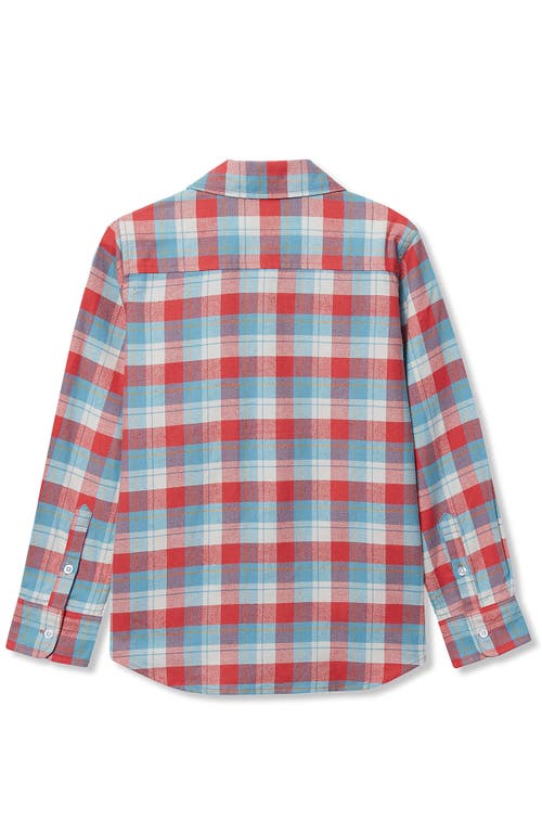 Lands' End Kids Long Sleeve Flannel Shirt In Multi
