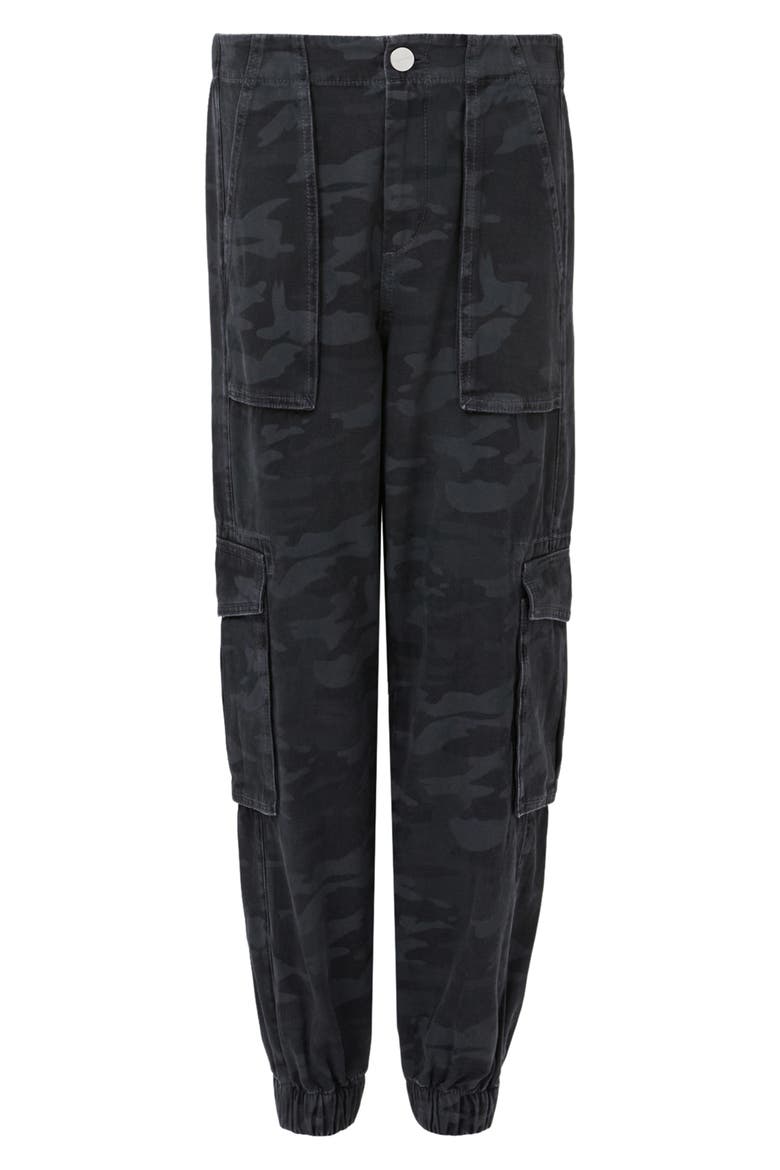 Freda Camo Denim Cargo Joggers, Alternate, color, CAMO INK BLUE