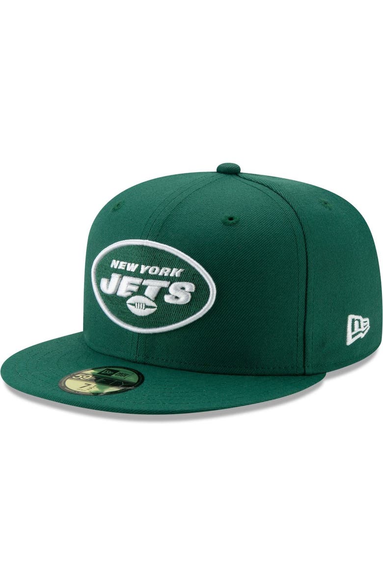 New Era Men's New Era Green New York Jets Omaha 59FIFTY Fitted Hat, Main, color, 