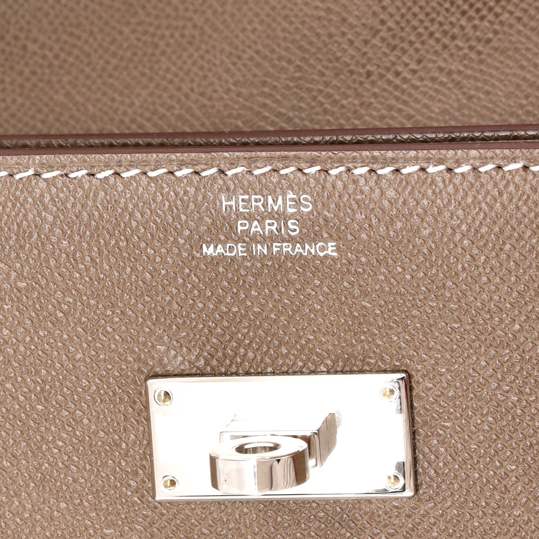 Pre-Owned Hermes Kelly Pocket Slim Wristlet Wallet Madame, Alternate, color, Etoupe