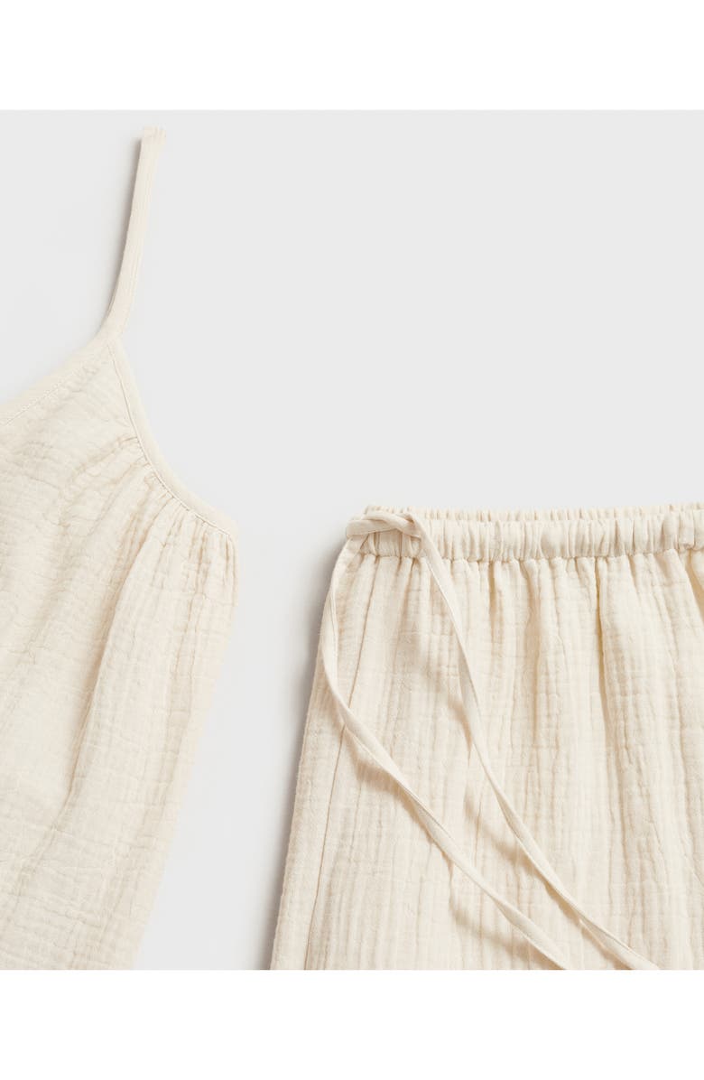 MANGO Cotton Gauze Camisole, Alternate, color, Beige