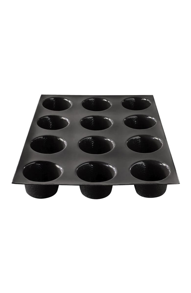 Silpat Flexipan 12 Muffins Premium Silicone Baking Pan, Main, color, Black