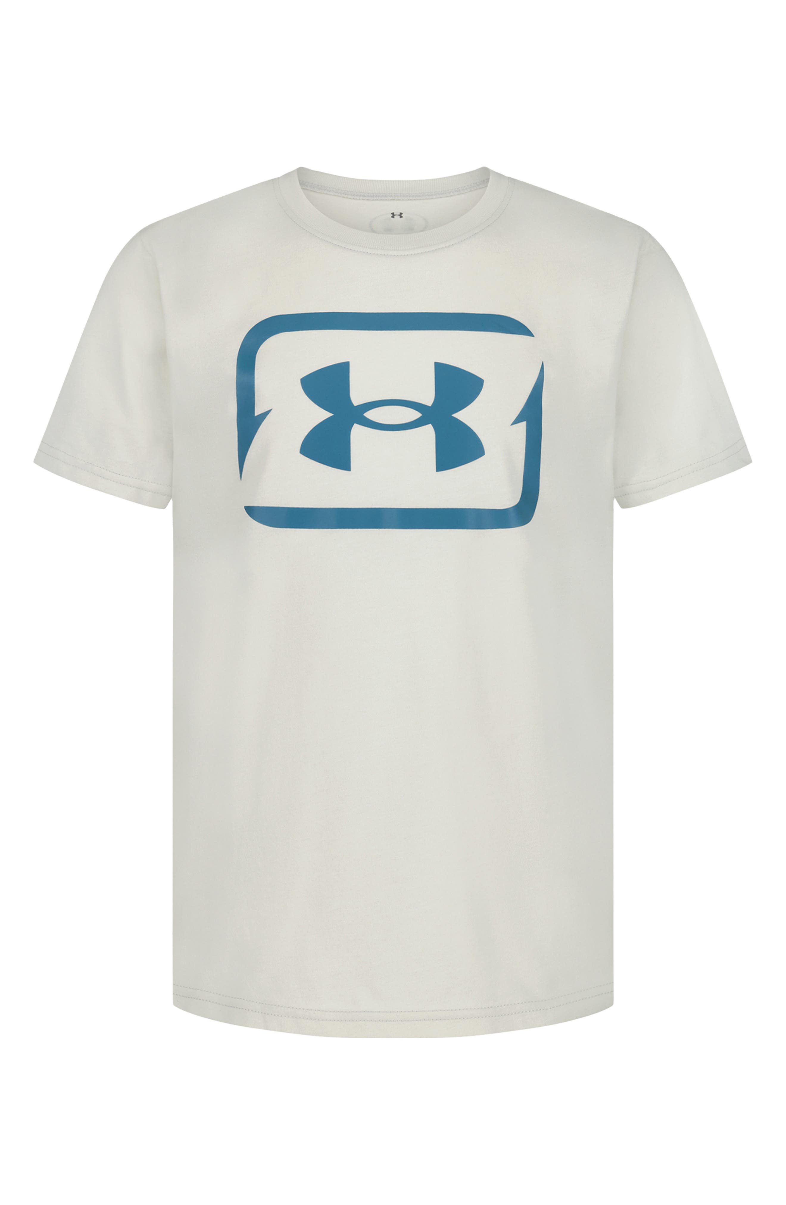 Under Armour Kids' UA Bark Fish Hooks Logo Performance Graphic T-Shirt