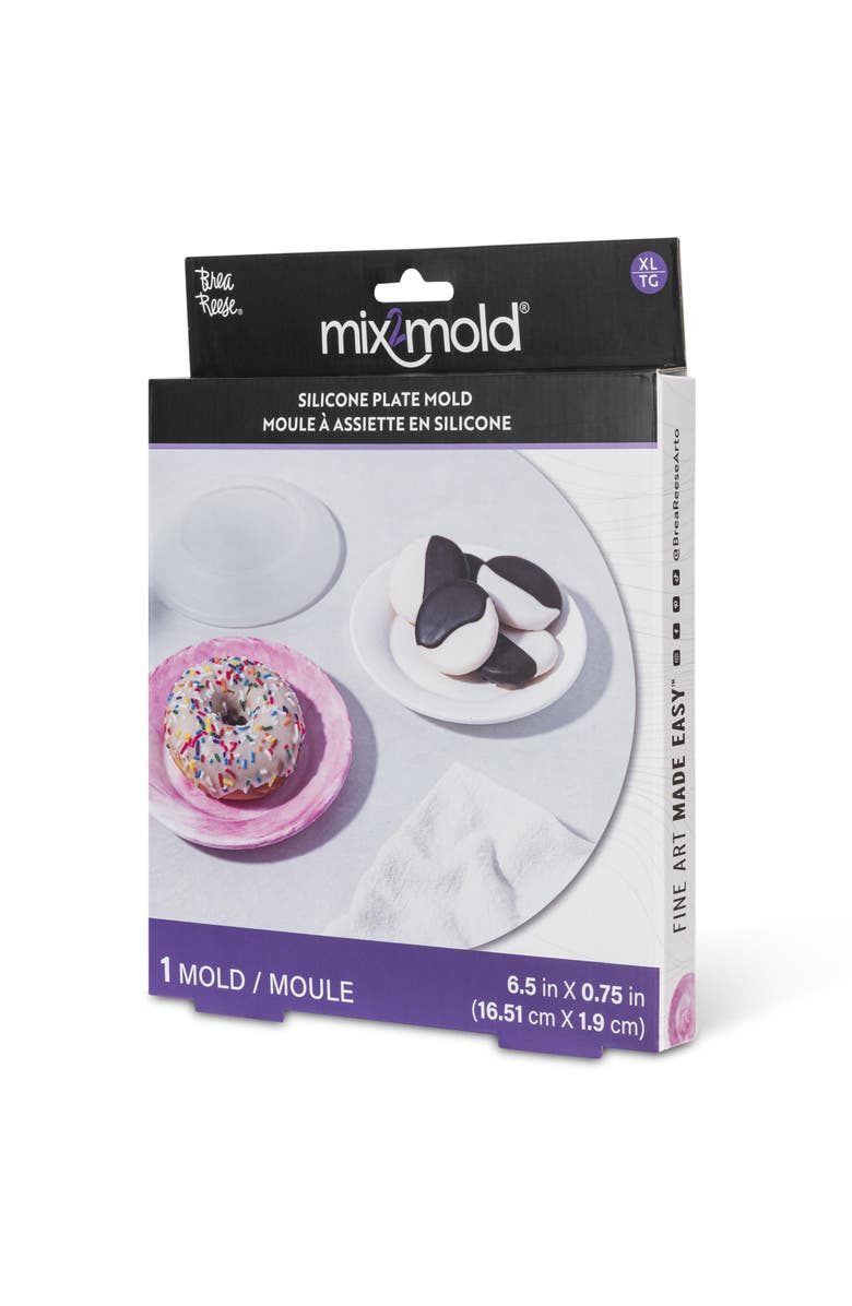 Brea Reese Mix2Mold Silicone Small Plate Mold 1Pc, Alternate, color, Multicolored