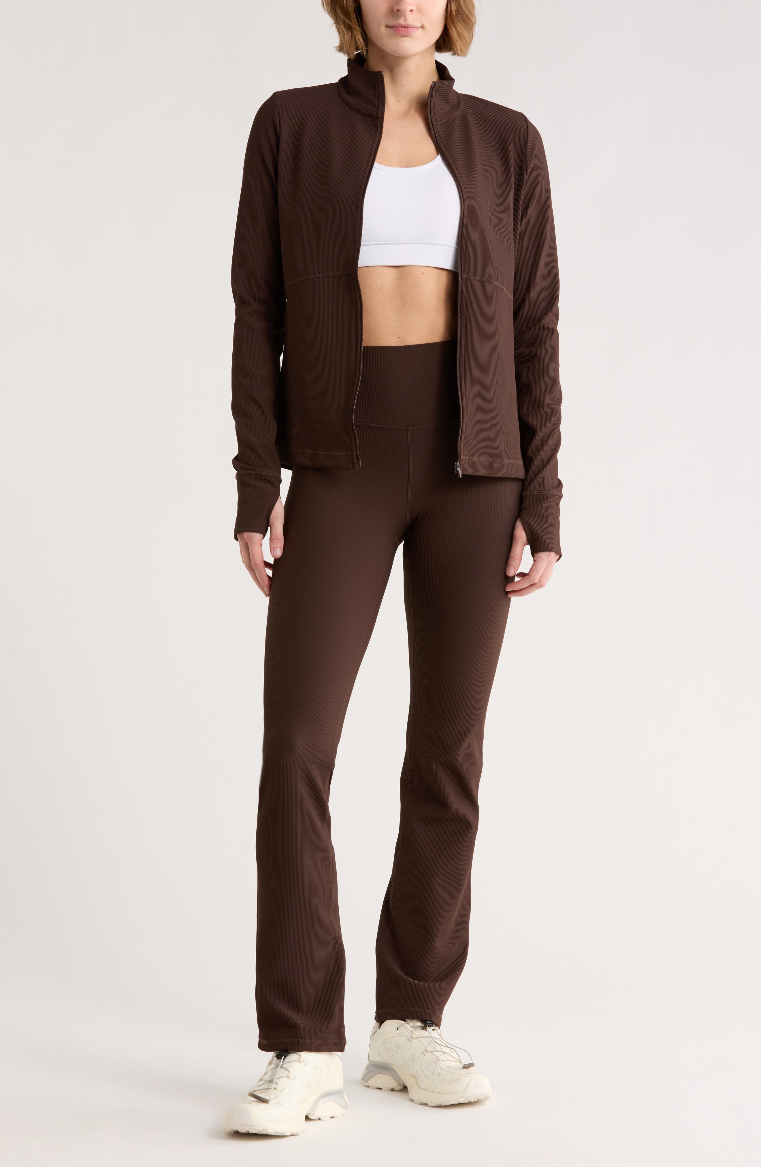 Perform Rib High Waist Bootcut Leggings - image 3
