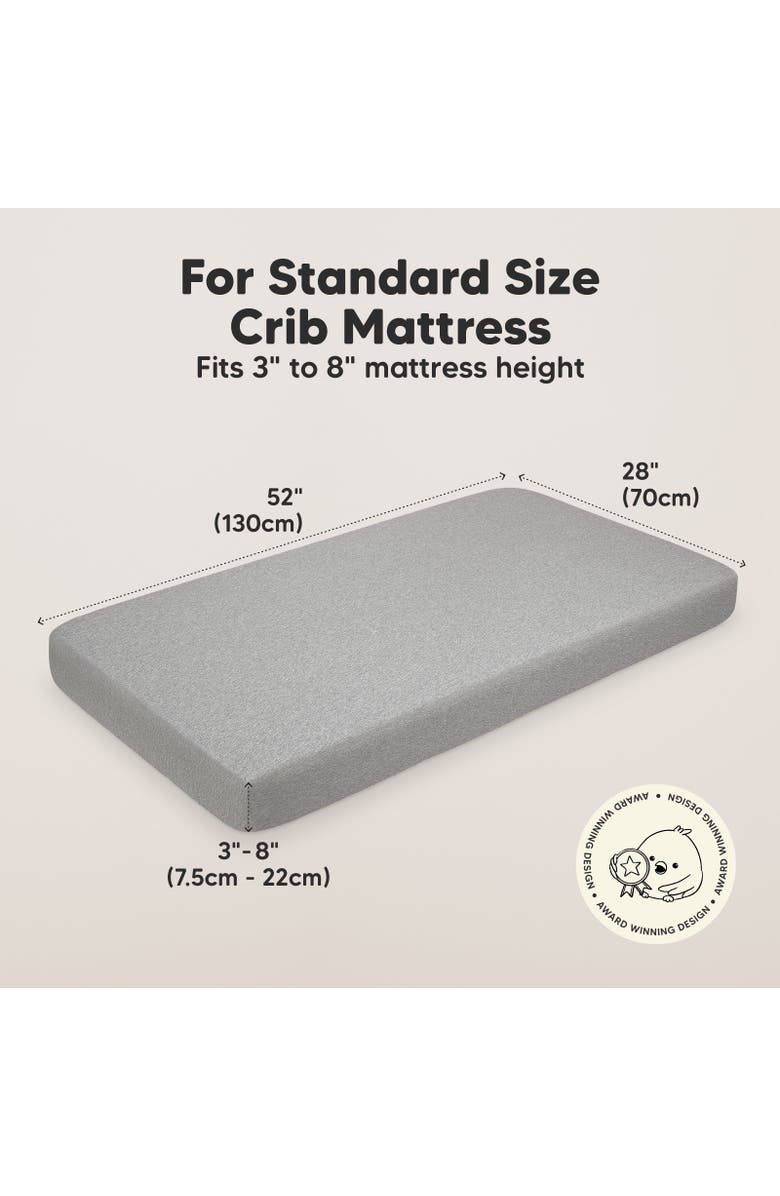 KeaBabies Soothe Fitted Crib Sheet, Alternate, color, Cloud