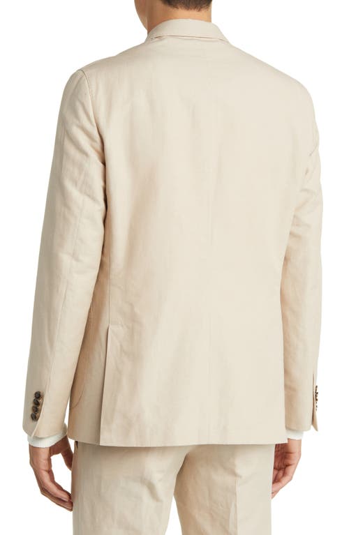 Ted Baker London Tampa Slim Fit Linen & Cotton Sport Coat In Tan