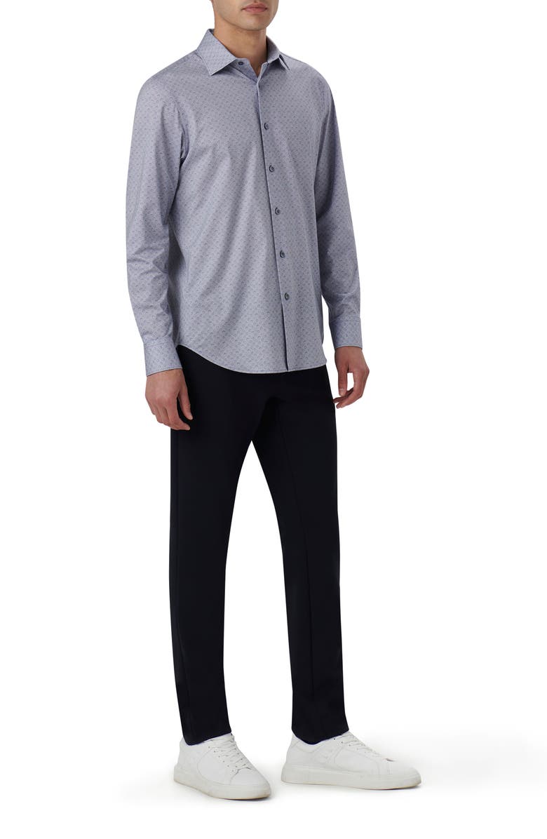 Bugatchi James OoohCotton<sup>®</sup> Geometric Floral Button-Up Shirt, Alternate, color,