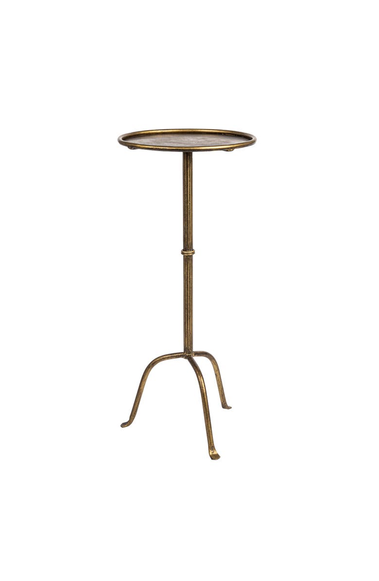 Storied Home Martini Cocktail Table, Main, color, Brass
