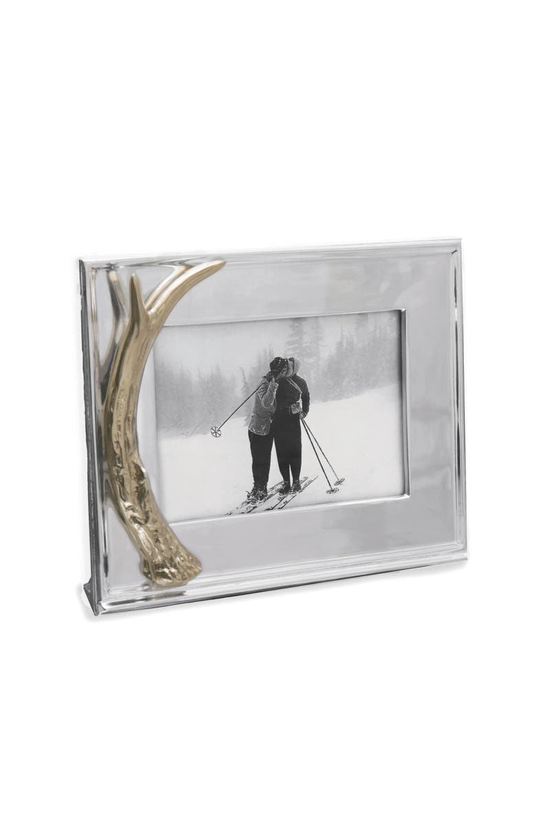 BEATRIZ BALL Collection FRAME Antler 5 x 7 Horizontal with Gold Antler, Main, color, Silver
