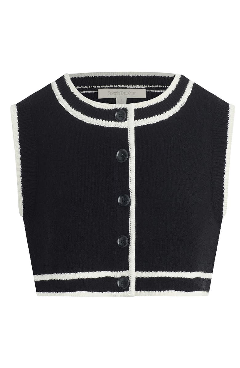 Favorite Daughter The Merideth Sweater Vest, Alternate, color, Black