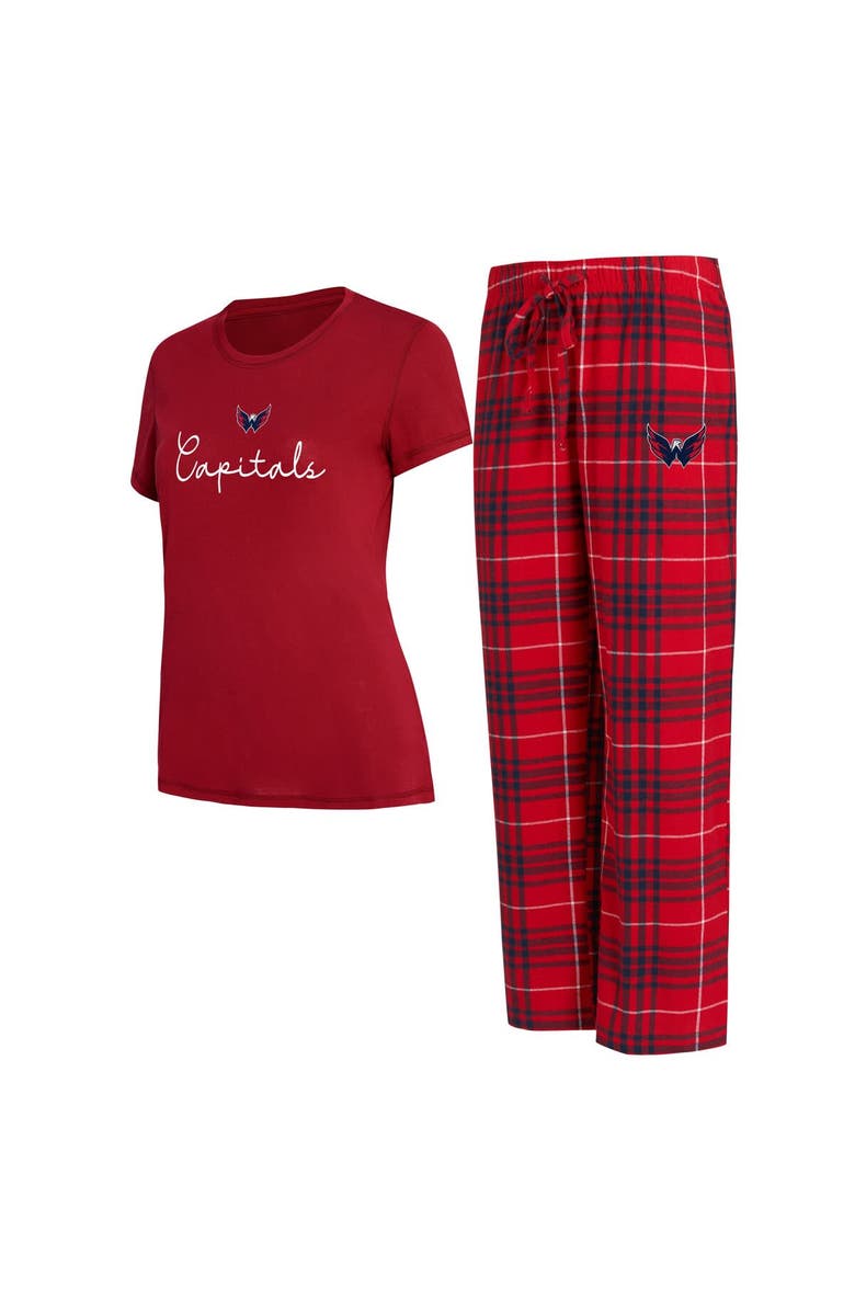 CONCEPTS SPORT Women's Concepts Sport Washington Capitals Vector T-Shirt & Pants Sleep Set, Main, color, Red