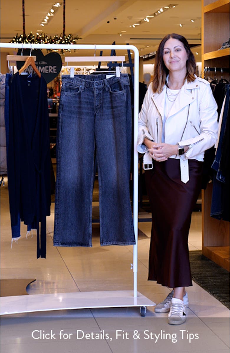 Saige Low Rise Relaxed Straight Jeans, sales video thumbnail