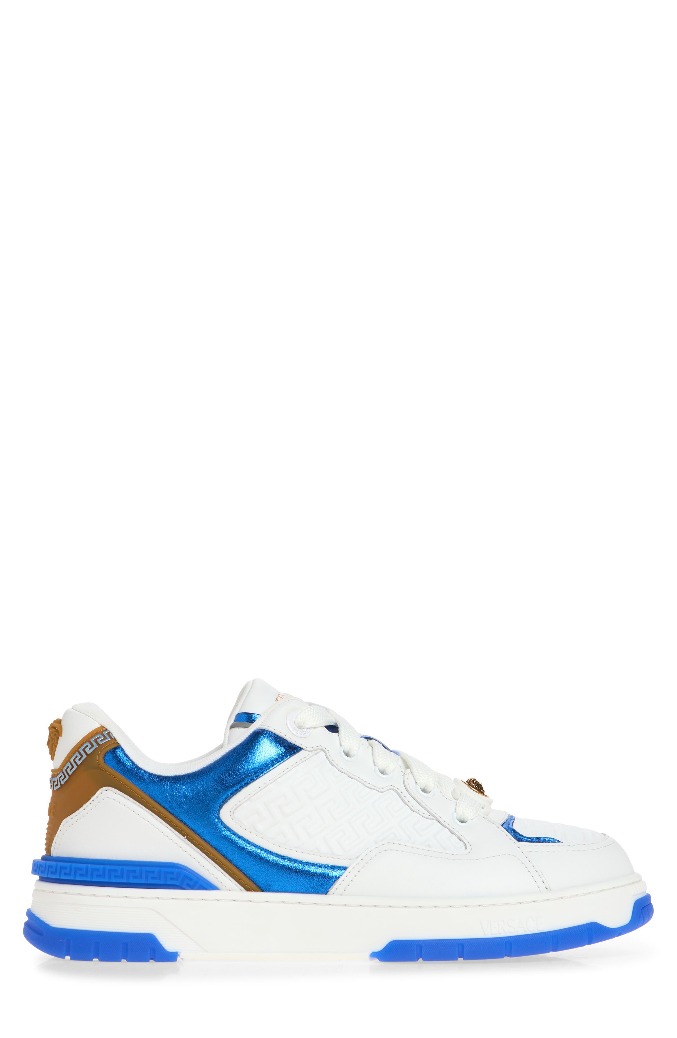 Medusa Sneaker, Alternate, color, WHITE COLBALT GOLD 82