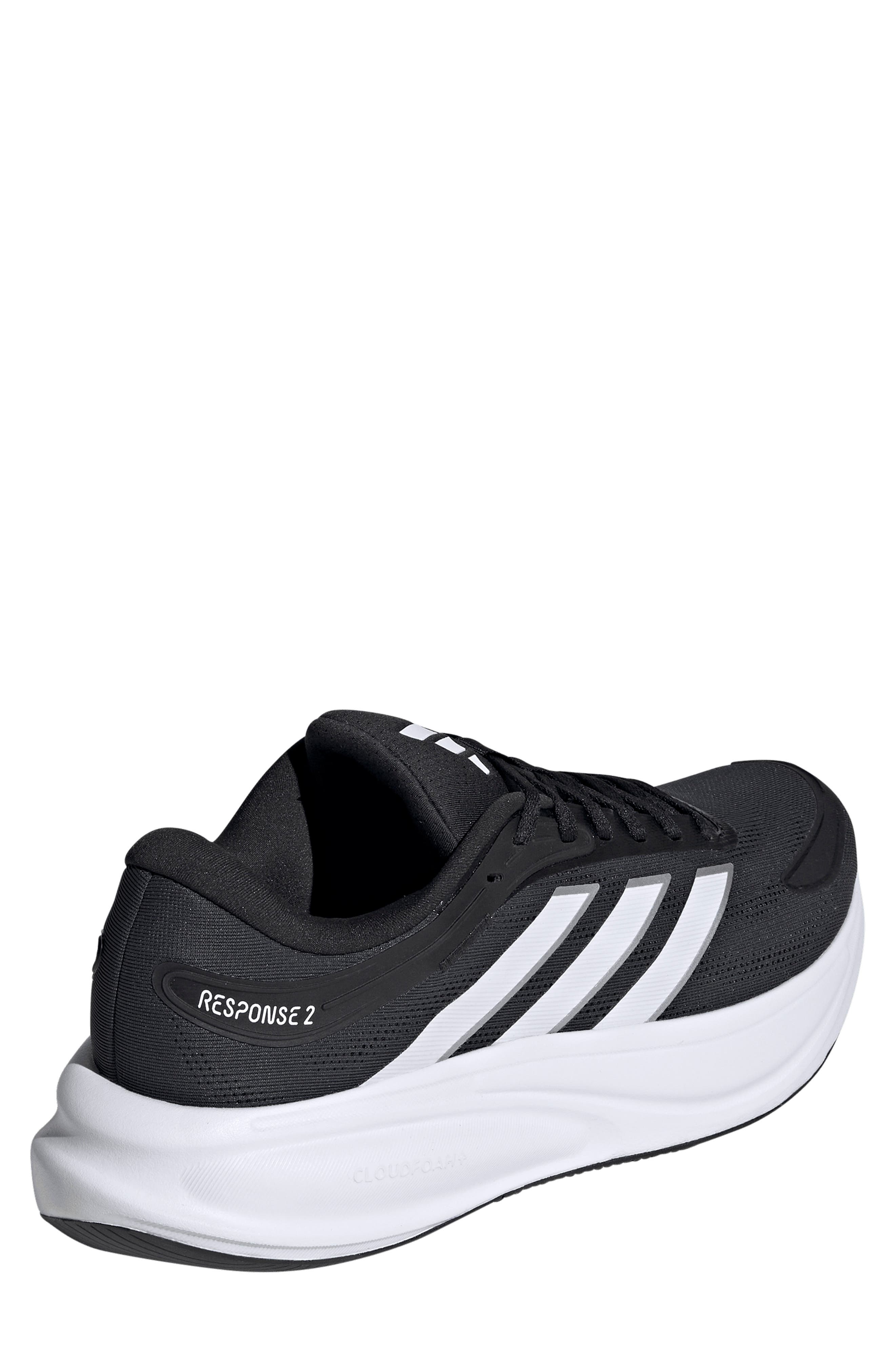 adidas Response 2 Running Shoe, Alternate, color, Black/ White/ Matte Silver