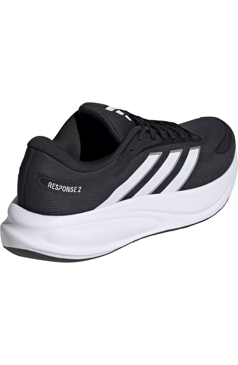 adidas Response 2 Running Shoe, Alternate, color, Black/ White/ Matte Silver
