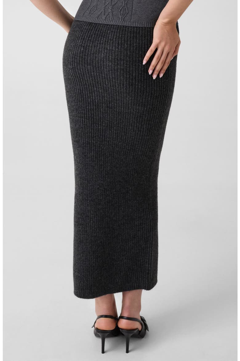 Emily Ribbed Sweater Skirt, Alternate, color, OPEN GREY