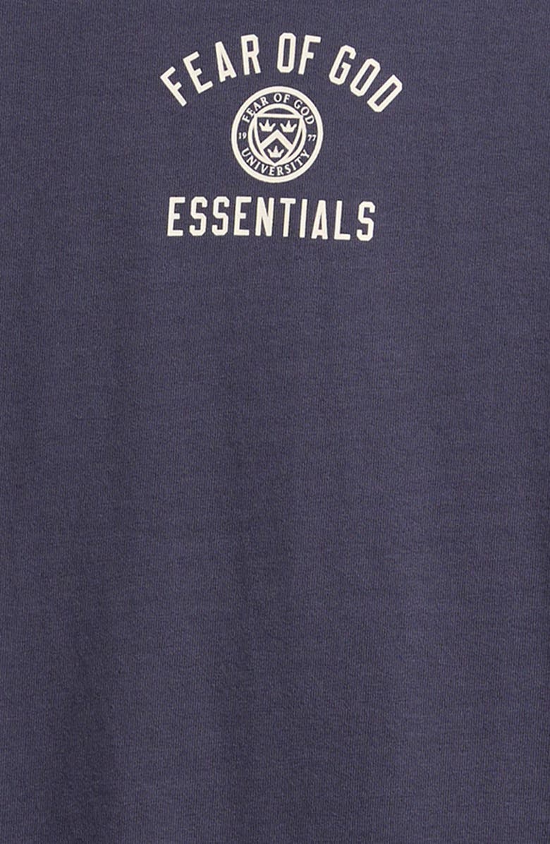 Fear of God Essentials Kids' Oversize Logo Graphic T-Shirt, Alternate, color, Marine