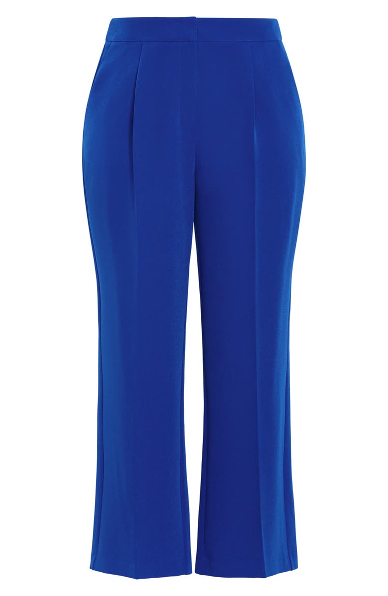 City Chic Alexis High Waist Wide Leg Pants, Alternate, color, Cobalt