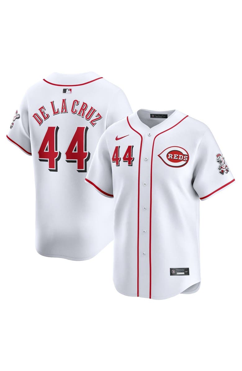 Nike Youth Nike Elly De La Cruz White Cincinnati Reds Home Limited Player Jersey, Main, color, White