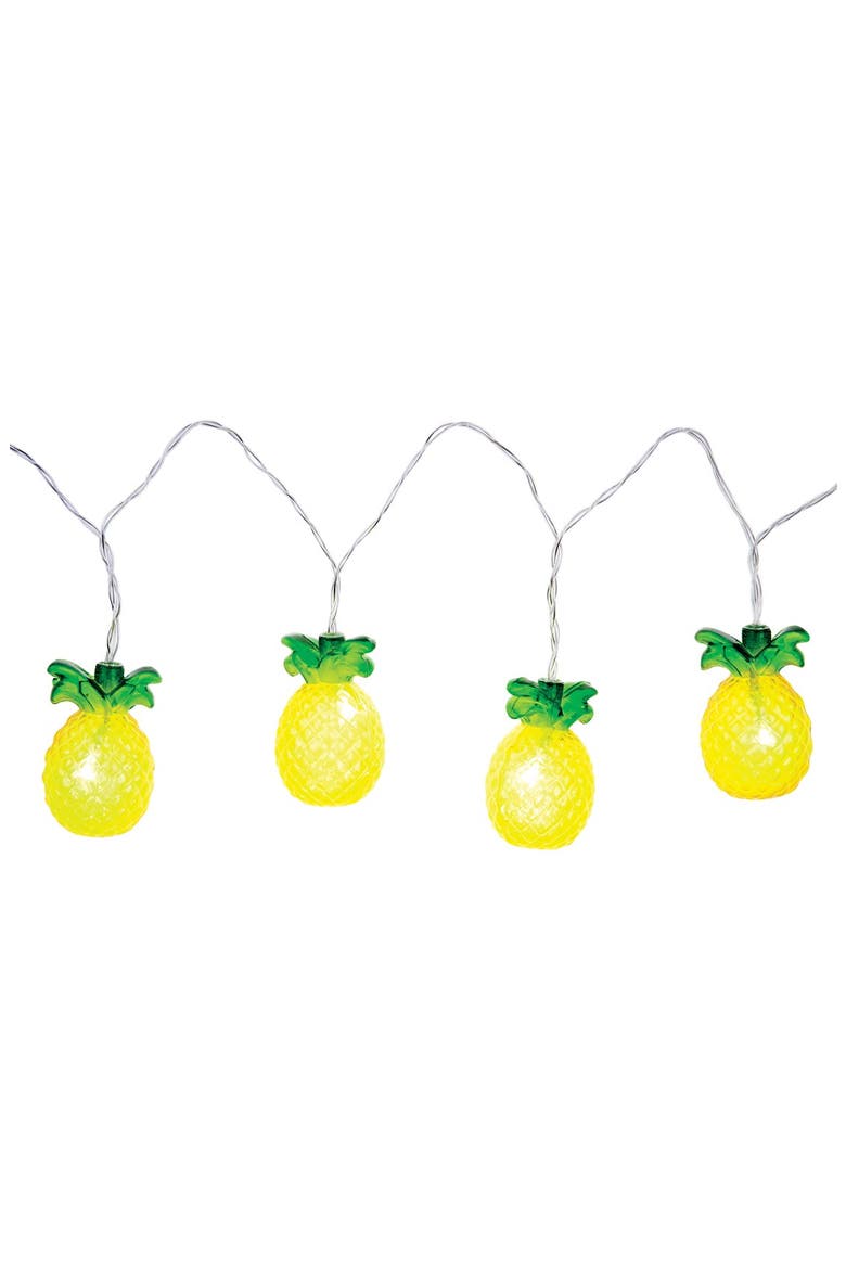 Pineapple String Lights, Alternate, color, YELLOW