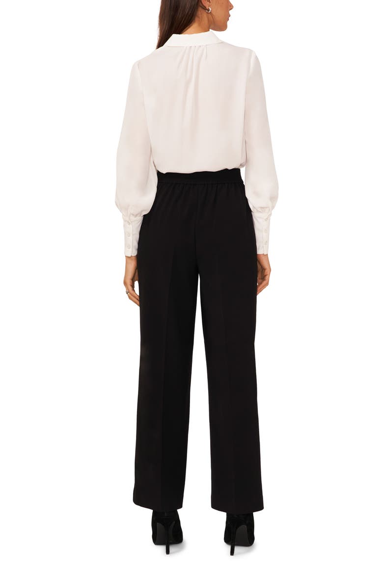 High Waist Wide Leg Pants, Alternate, color, RICH BLACK