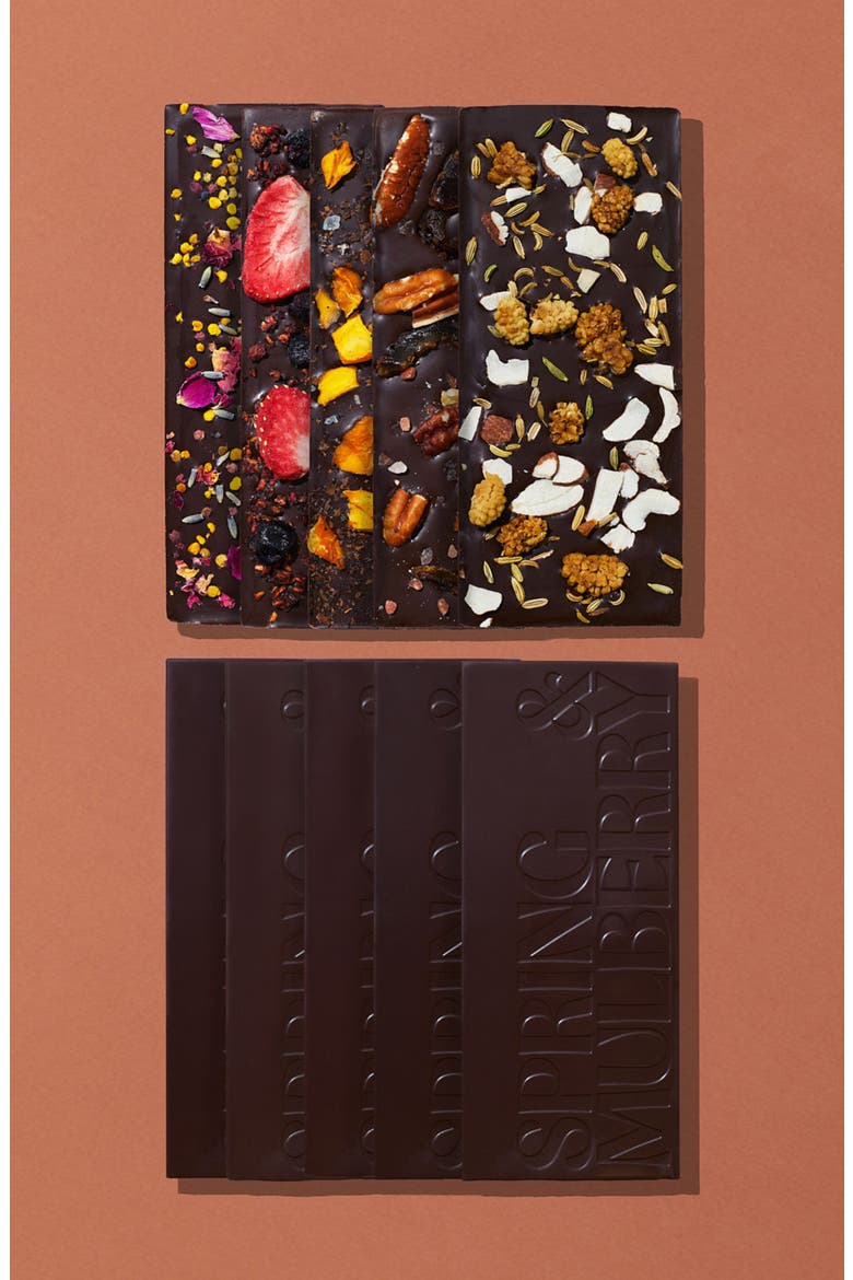 Ultimate Collection Date Sweetened Dark Chocolate Bars 10-Piece Gift Box, Alternate, color, PURPLE
