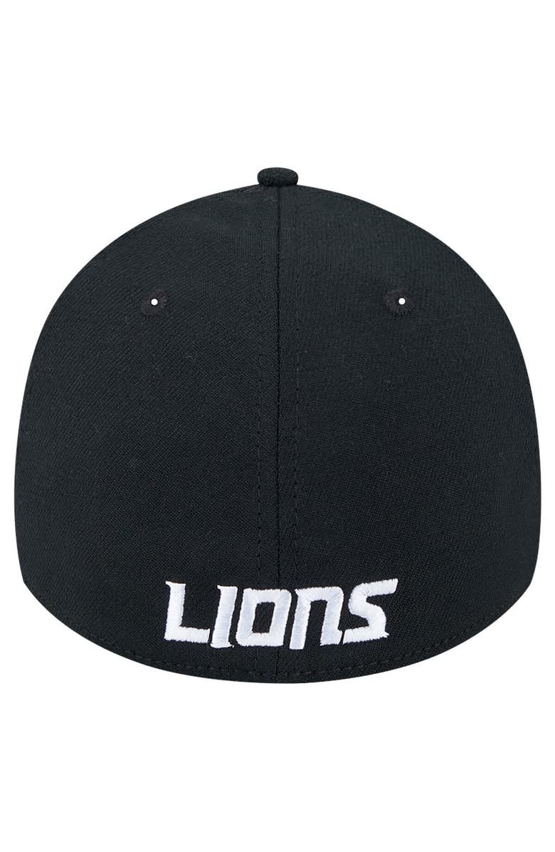 New Era Men's New Era Black Detroit Lions Main 39THIRTY Flex Hat, Alternate, color, 