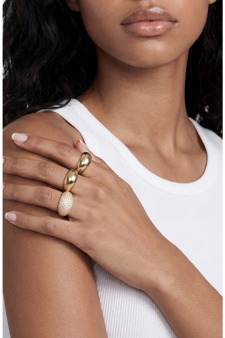 Timeless Glamour Set of 3 Rings, Alternate, color, GOLD