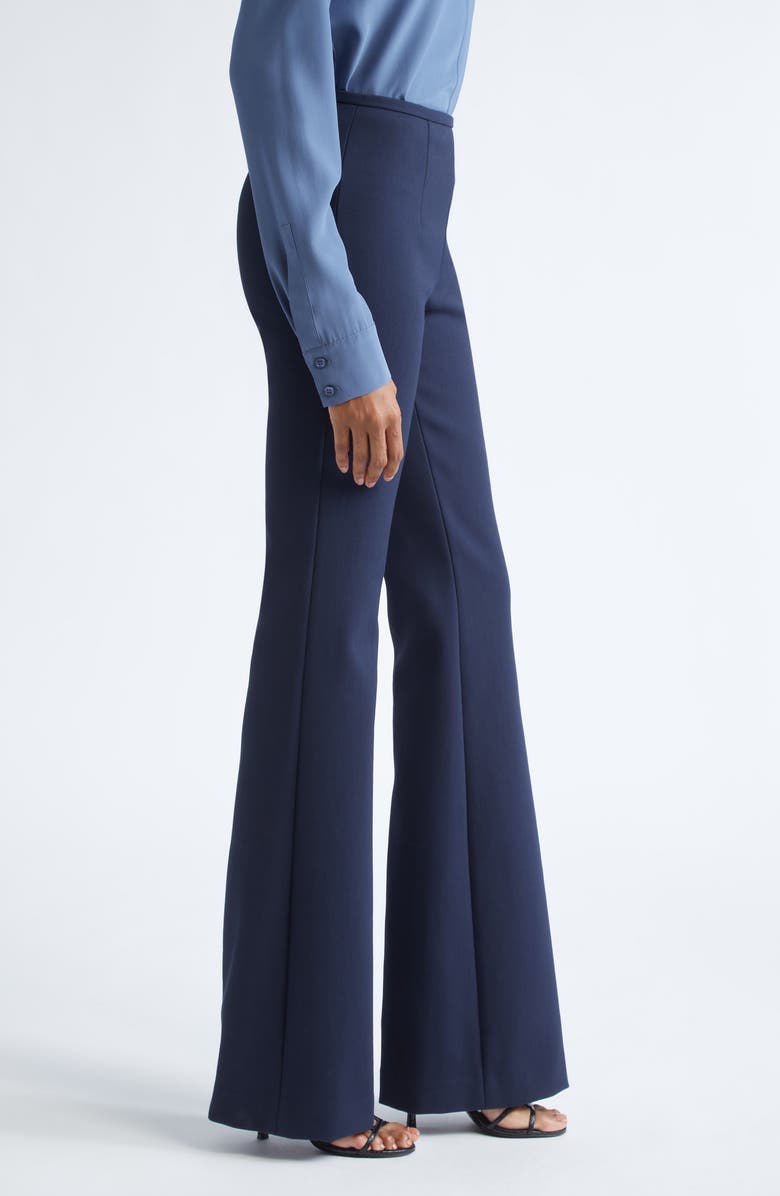 Michael Kors Collection Brooke Flare Pants, Alternate, color, Midnight
