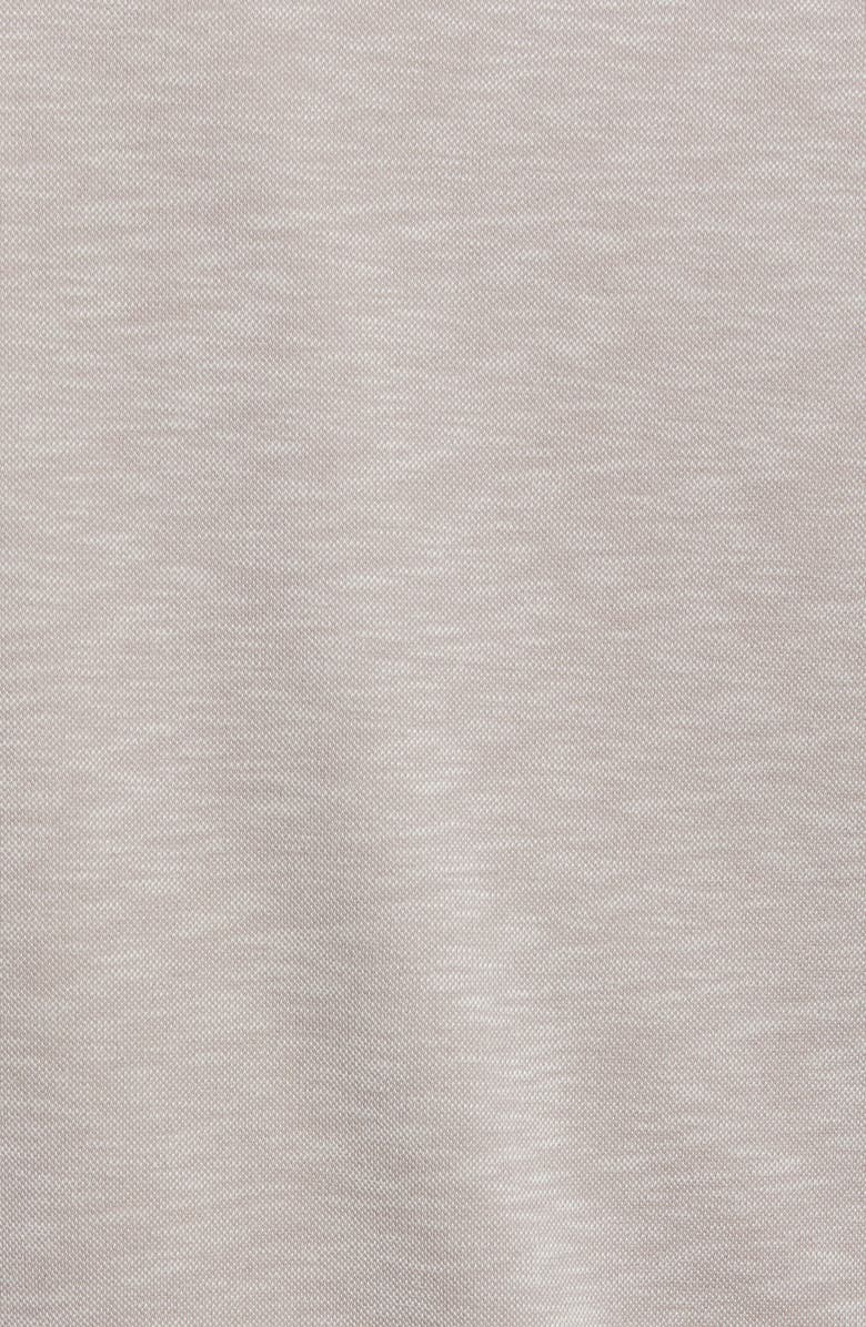 Johnston & Murphy Short Sleeve Slub Knit Polo, Alternate, color, Sand