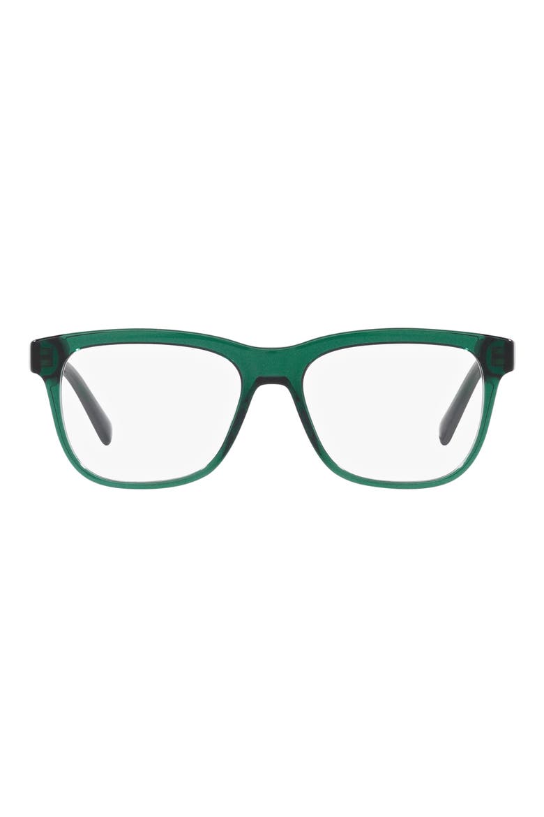 51mm Rectangular Optical Glasses, Main, color, TRNPRT GREEN