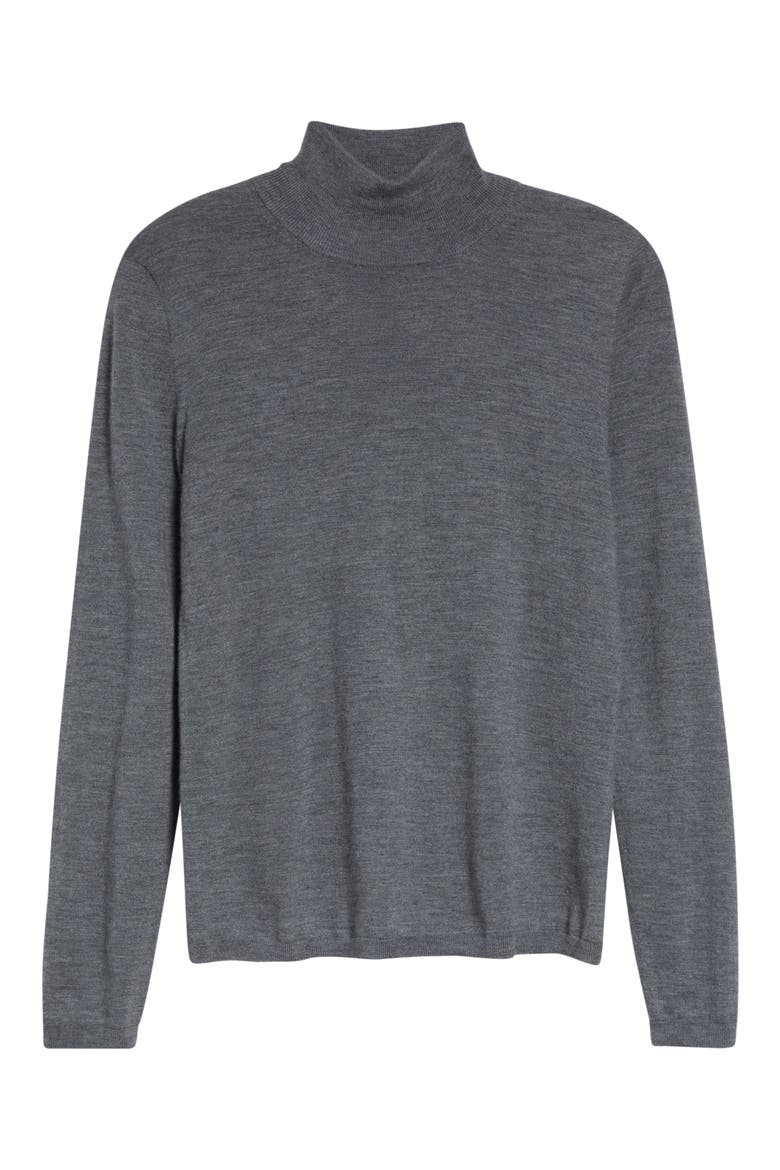 Mock Neck Long Sleeve Sweater, Alternate, color, MEDIUM GREY