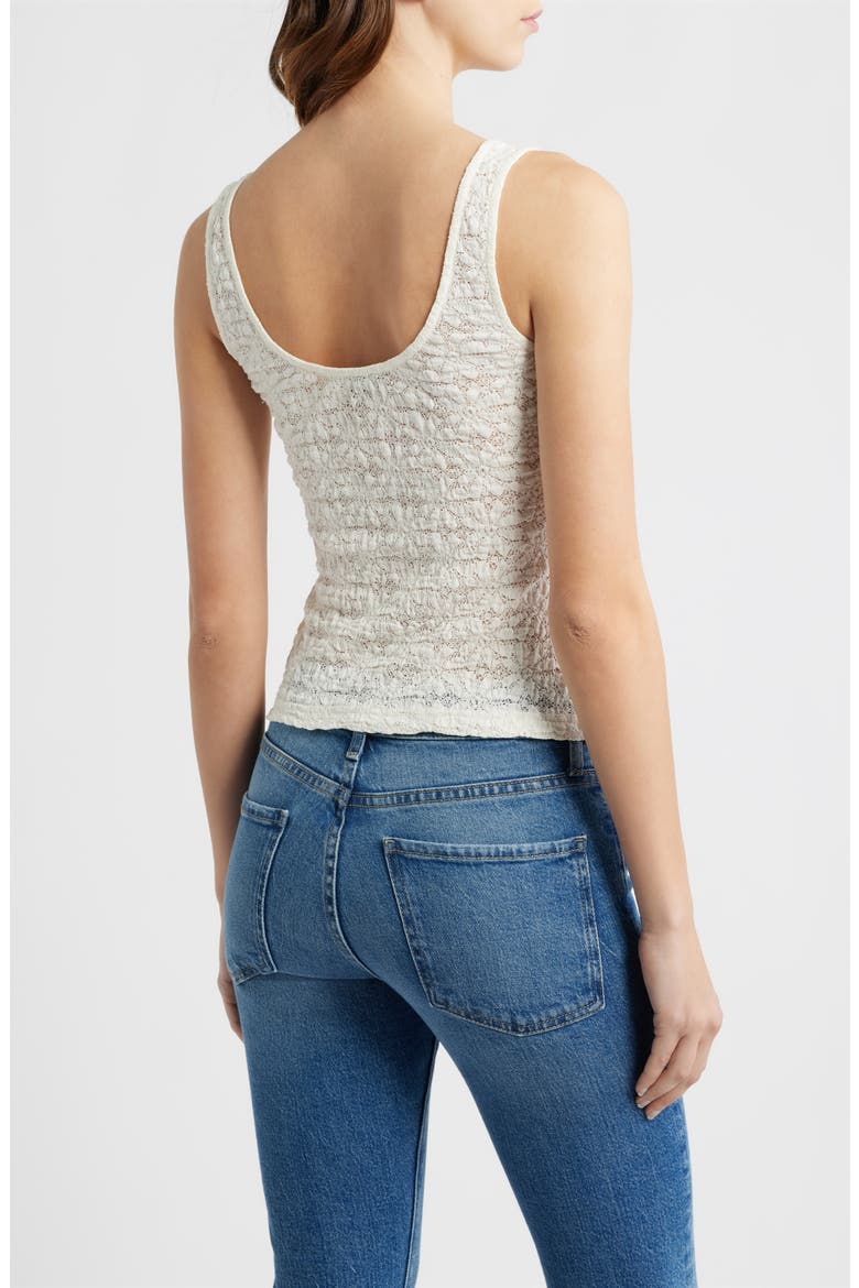 Donya Lace Scoop Neck Tank, Alternate, color, IVORY