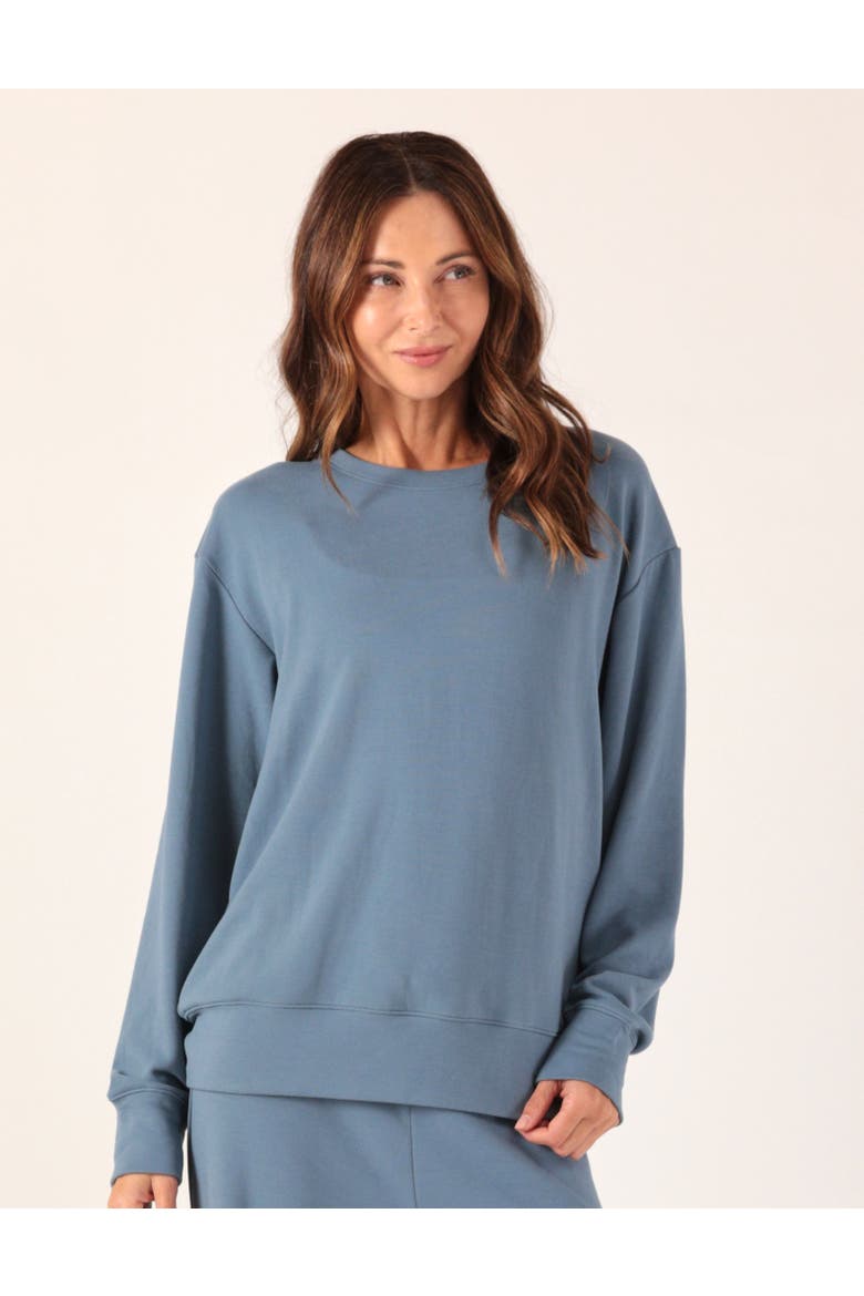 Oversized Crew, Alternate, color, Washed Blue