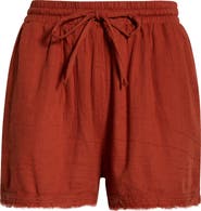 Elan Tie Waist Cover-Up Shorts