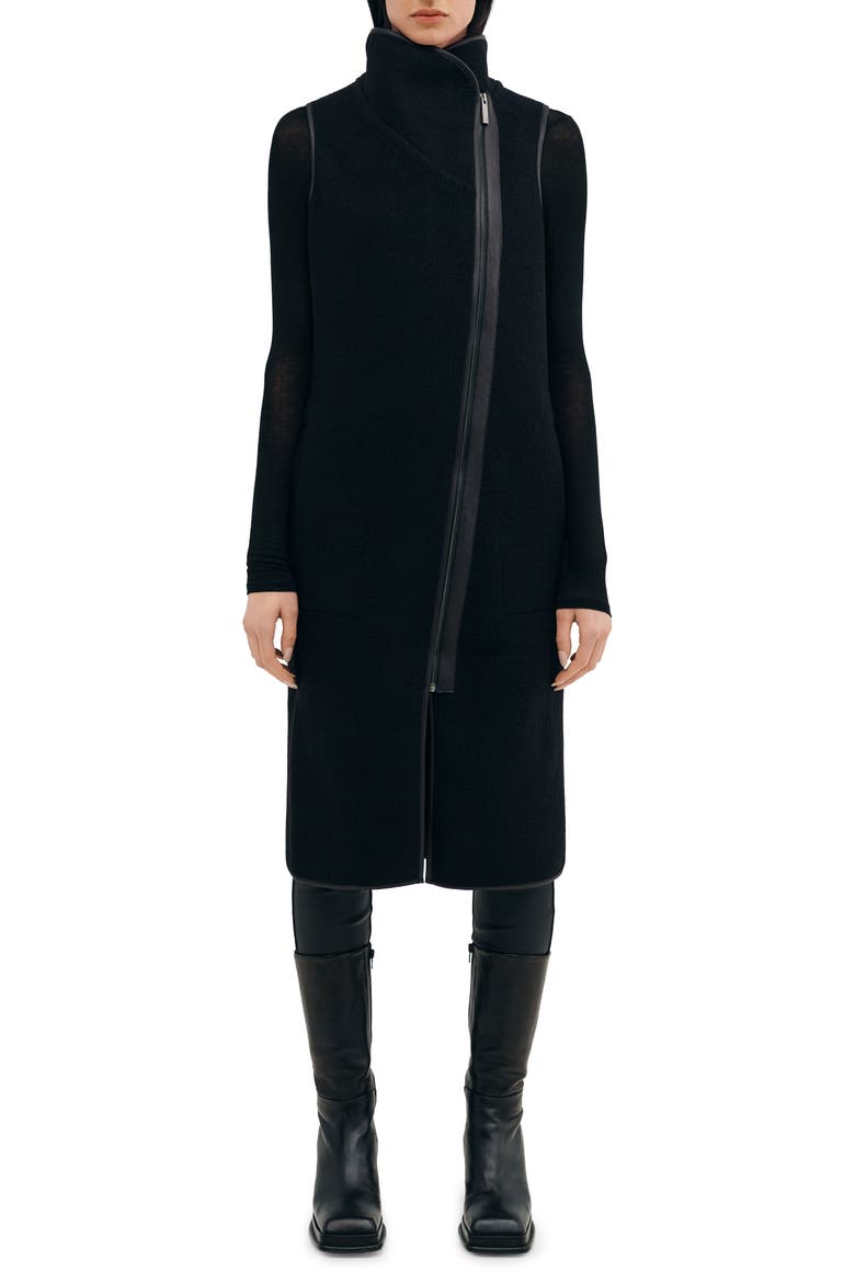 Kendra Virgin Wool Vest, Main, color, BLACK