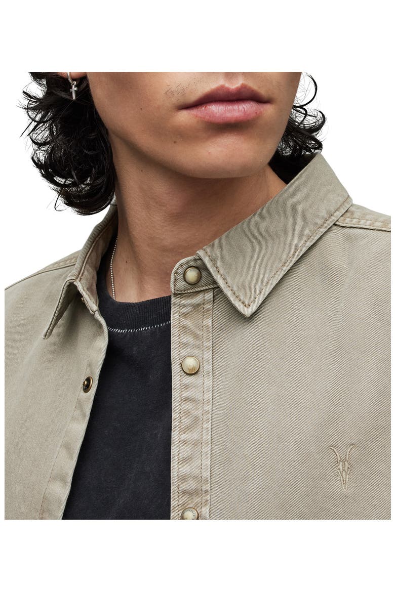 Staveley Snap-Up Denim Shirt, Alternate, color, MUTED GREY