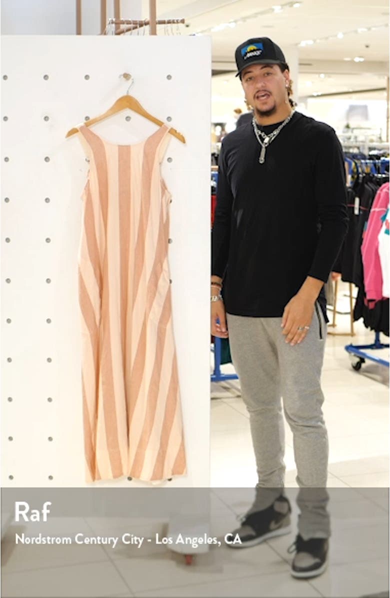 Stripe Scoop Back Dress, sales video thumbnail