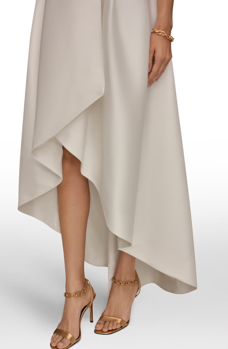 Donna Karan New York High Low Gown, Alternate, color, Cream